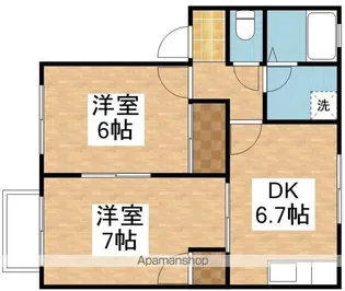 パルテールはなみずき【1階】の間取り