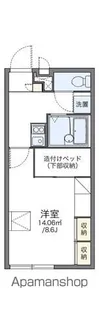レオパレスクゥラージュ【1階】の間取り