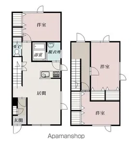 はぴねす【2号室】の間取り