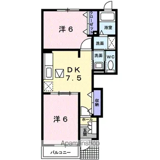 アルドーレ A【1階】の間取り
