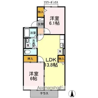 グランシャリオ Ⅰ棟【1階】の間取り