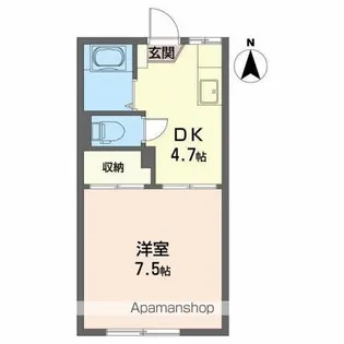 エステート城西【2階】の間取り