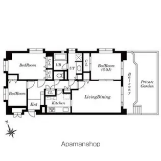LEO拾八番館【1階】の間取り