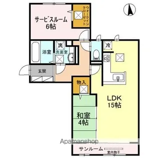 Casa filante Vol.Ⅱ(カサフィランテ)【1階】の間取り