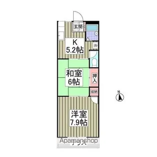 ダイメイパレスⅠ【102号室】の間取り