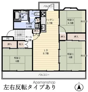 Alively久松台【3階】の間取り