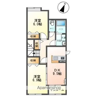 アドヴァンス【2階】の間取り