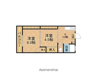 第二ヒルズハウス【2階】の間取り