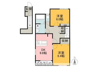 アジュール【2階】の間取り