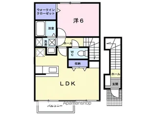 パスカルズホーム【2階】の間取り
