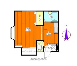 ボナールK【203号室】の間取り