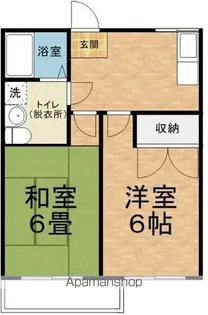 白板ハイム【201号室】の間取り