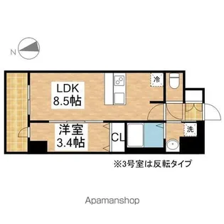 プレサンス鶴舞パークグラッド【6階】の間取り