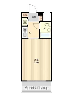 ジョイフル池袋要町【4階】の間取り