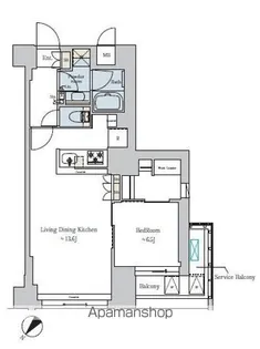 BRILLIA IST 文京六義園【2階】の間取り