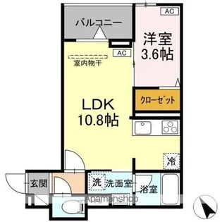 Asset−Court元横山町【3階】の間取り