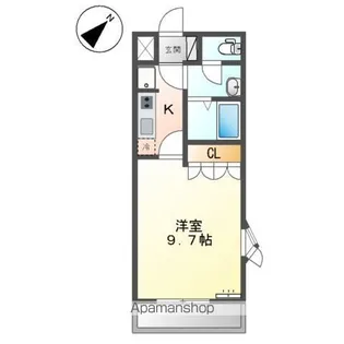 広島県福山市高西町川尻【アパート】の間取り