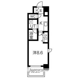 PURE RESIDENCE 名駅南【5階】の間取り