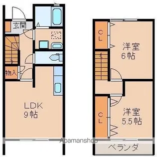 メゾネットK【103号室】の間取り