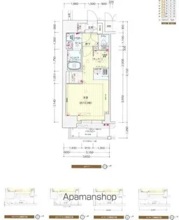 プレサンス池下トレス【801号室】の間取り