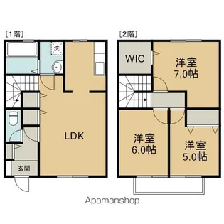ヴィラけやき3【1階】の間取り