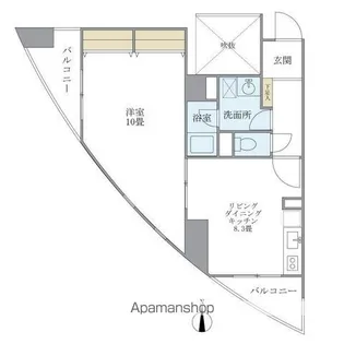 サンハイツ浅草【4階】の間取り