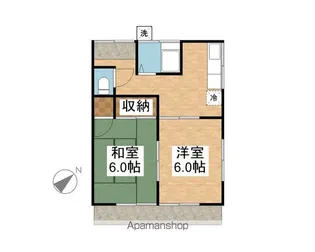 高塚コーポ【101号室】の間取り