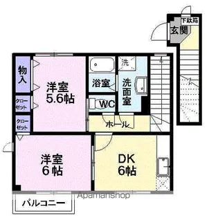 メゾン・ド・リュエル【2階】の間取り