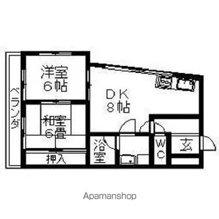 エステート2【3階】の間取り