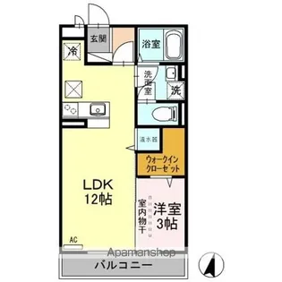 フローラ B【1階】の間取り