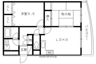 リーブルショーザン【203号室】の間取り