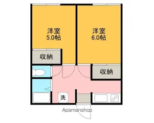 フェアステージリバーサイドⅢ【206号室】の間取り