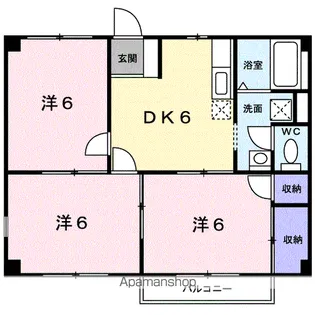 ジュミ加藤【2階】の間取り