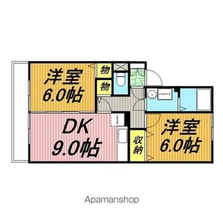 フローラルコート【2階】の間取り