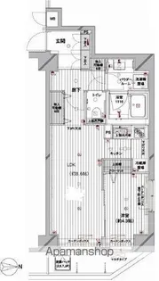 メインステージ蔵前【205号室号室】の間取り