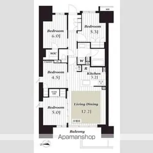 ルネ八王子トレーシア【10階】の間取り