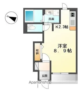 徳島県板野郡藍住町東中富字龍池傍示【アパート】の間取り