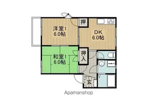 フレグランスイトウB棟【101号室】の間取り