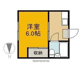 コーポ山吉【101号室】の間取り