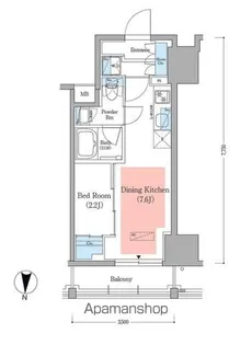 アーバネックス深川住吉Ⅲ【10階】の間取り