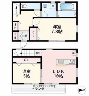 グラッサ【2階】の間取り