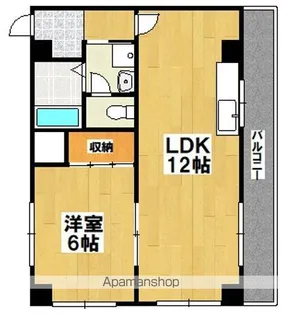 1LDKの間取り画像