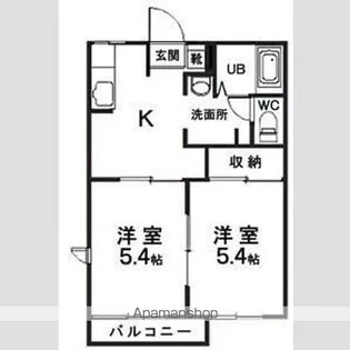 ディアスオーロ【1階】の間取り