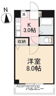 シャンボール中央町【4階】の間取り