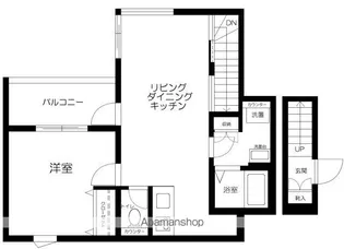 メゾン雅【201号室】の間取り