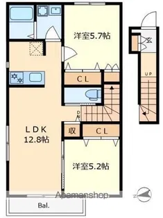 ALVA.B【2階】の間取り