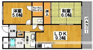 ベルメゾン堺【2階】の間取り