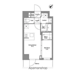 BPRレジデンスMOTOMACHI BAY SIDE【2階】の間取り