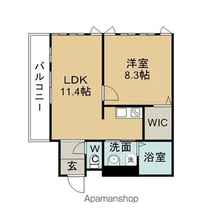 アグレアーブル【3階】の間取り