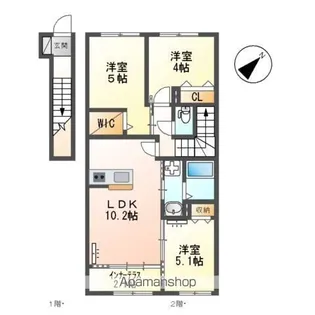 MANA【2階】の間取り